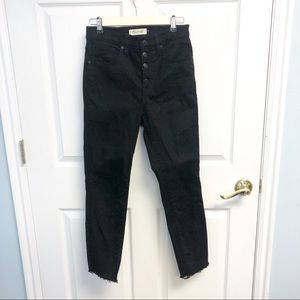 Madewell Black Skinny Jeans size 27
